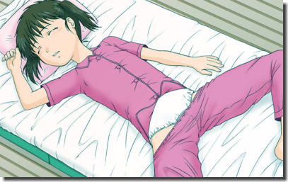 風邪ひいた女の子とパジャマで寝てる女の子の二次元エロ画像 ③