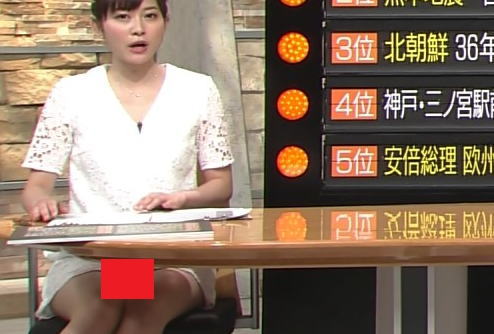 【画像】「報道ステーション」で久冨慶子アナがパンチラ放送事故ｗｗｗｗｗｗ