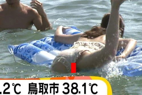 「めざましテレビ」で海水浴中のギャルのマンコが映る放送事故ｗｗｗｗｗｗ