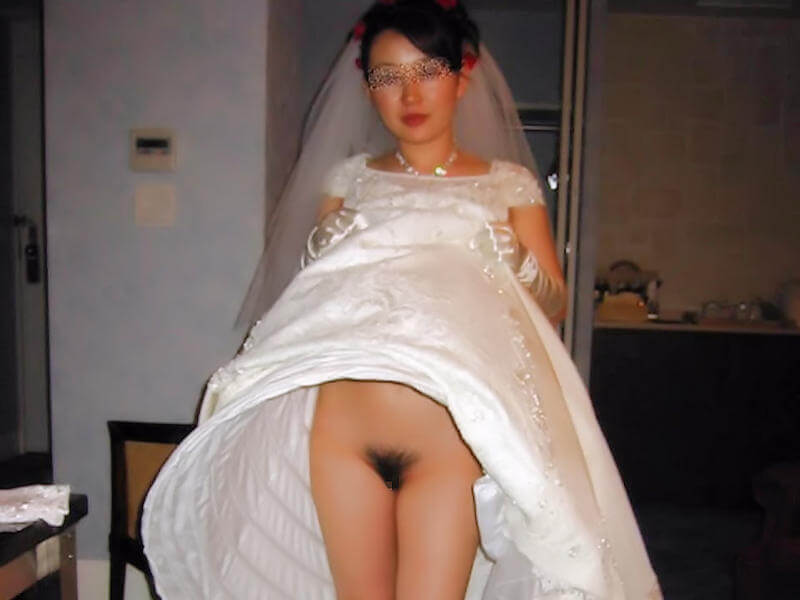 素人 花嫁 ウェディングドレス エロ画像