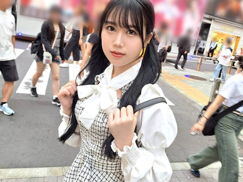 陥没乳首だった黒髪ツインテ女子のナンパAV