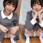 童顔女子がパンチラしたエロ画像