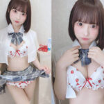 下着が可愛い美少女JKのエロ画像