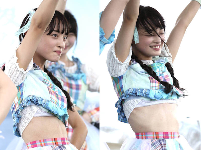 ブラジャー見えたアイドルのエロハプニング画像